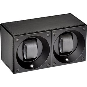 Swiss Kubik Double Leather Black SK02.CV003 watchwinder